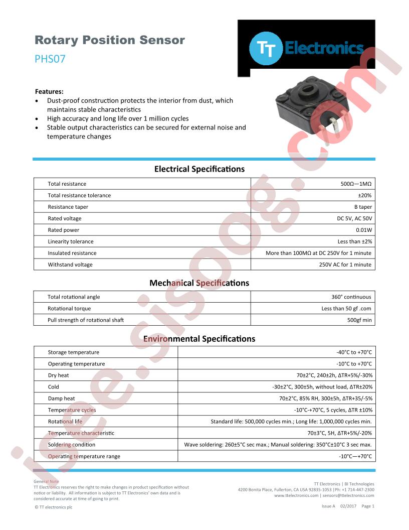 PHS07-V2B1KE3001