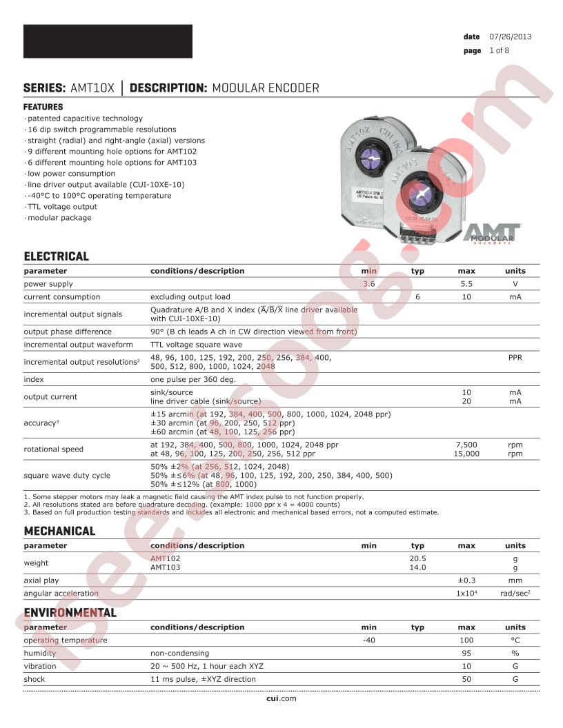 AMT102-0500-I2000-S