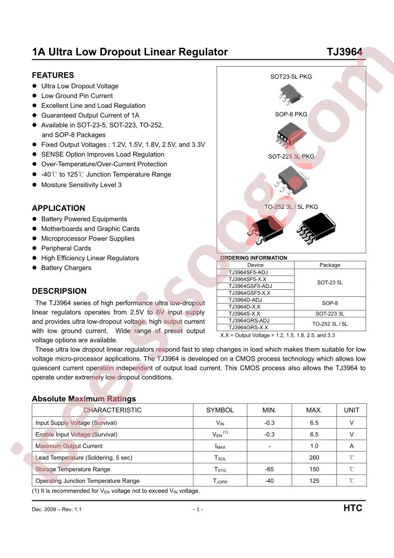 TJ3964GRS-1.8-5L