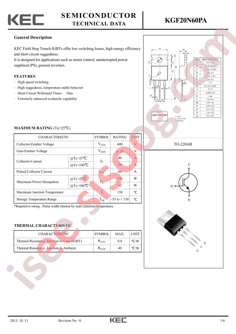 KGF20N60PA