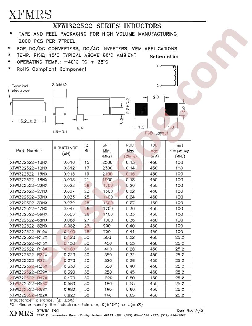 XFWI322522-12NX