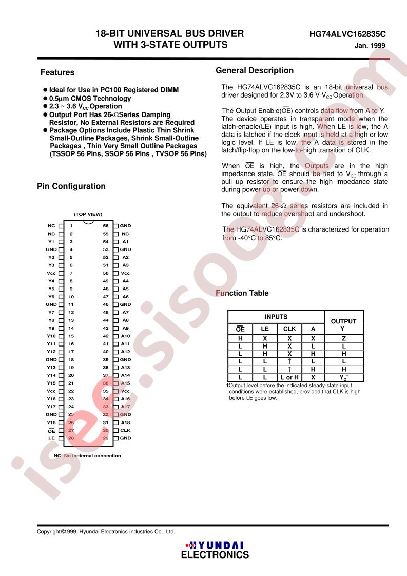 HG74ALVC162835C
