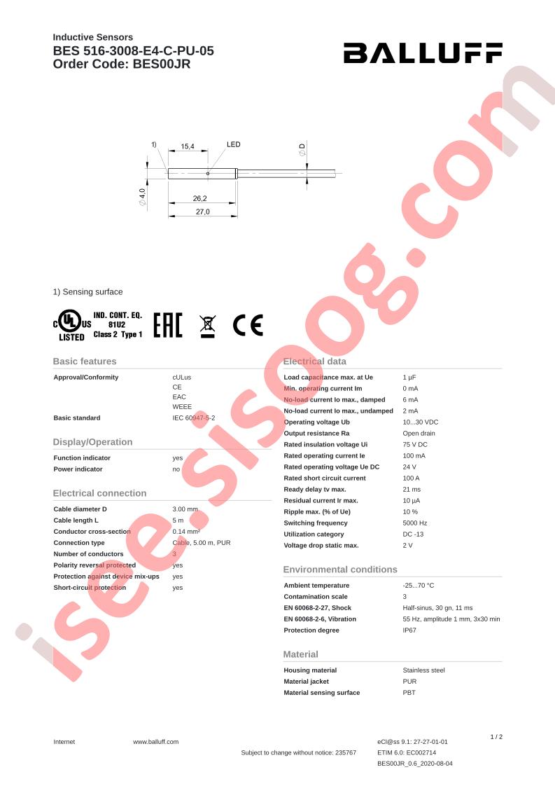 BES516-3008-E4-C-PU-05