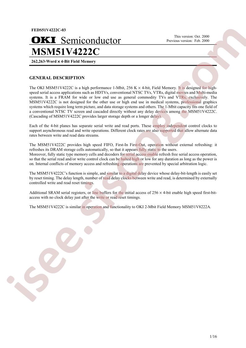 MSM51V4222C-40JA