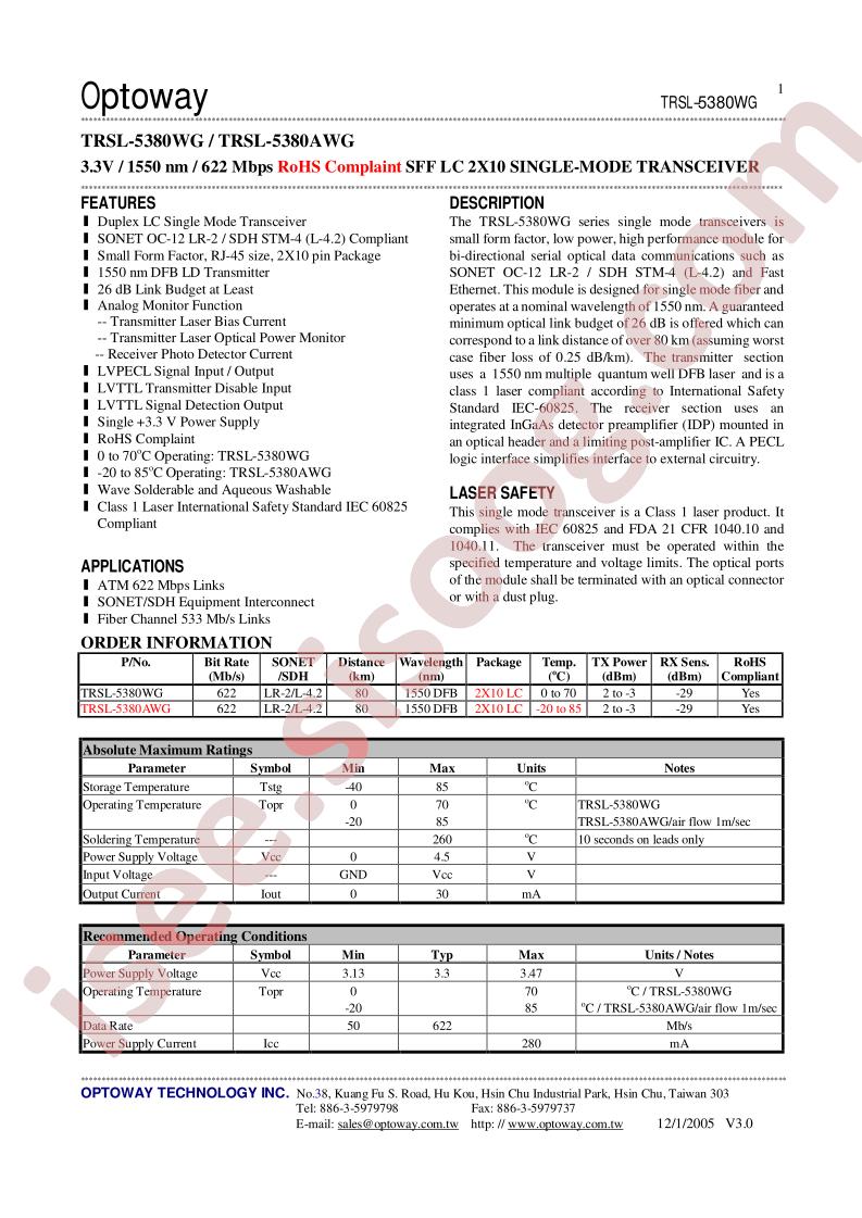 TRSL-5380WG