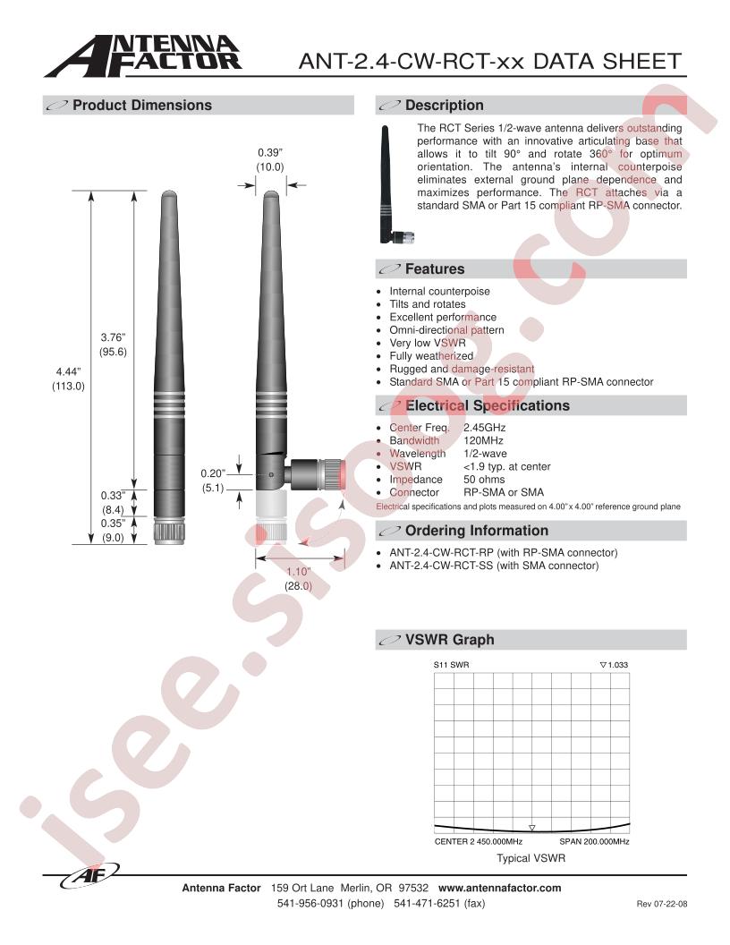 ANT-2.4-CW-RCT-RP