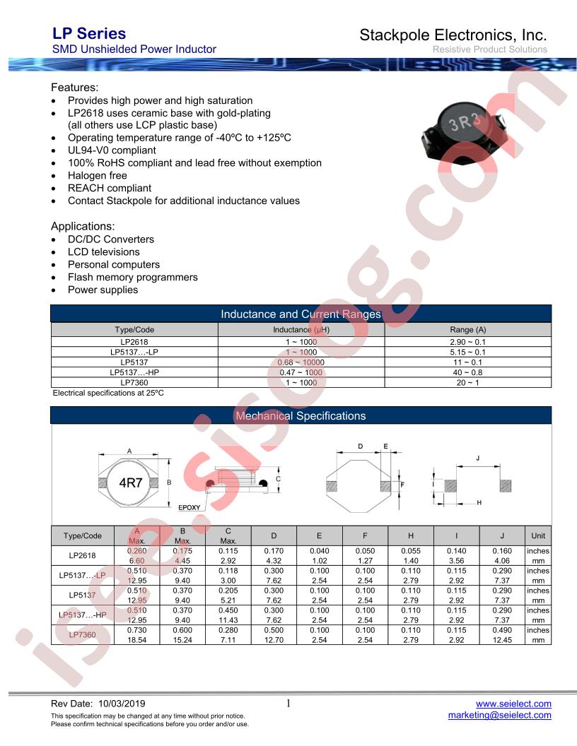 LP5137HPKT101-LP