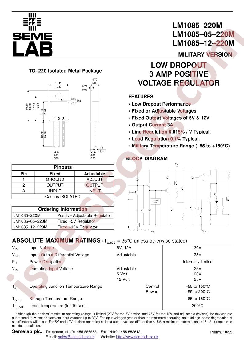 LM1085-05-220M