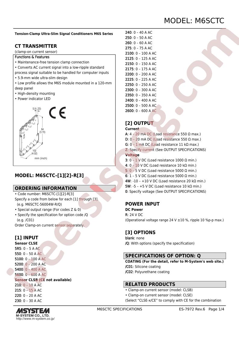 M6SCTC-2300A-R