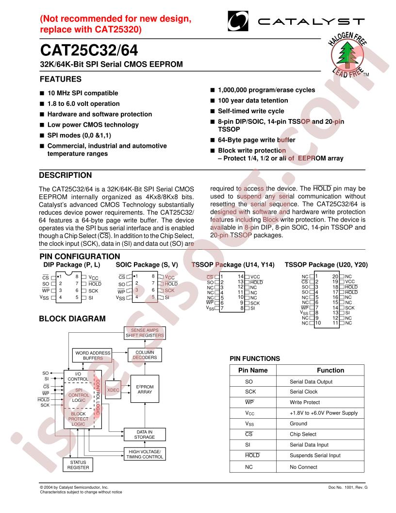 CAT25C64SS-1.8TE13