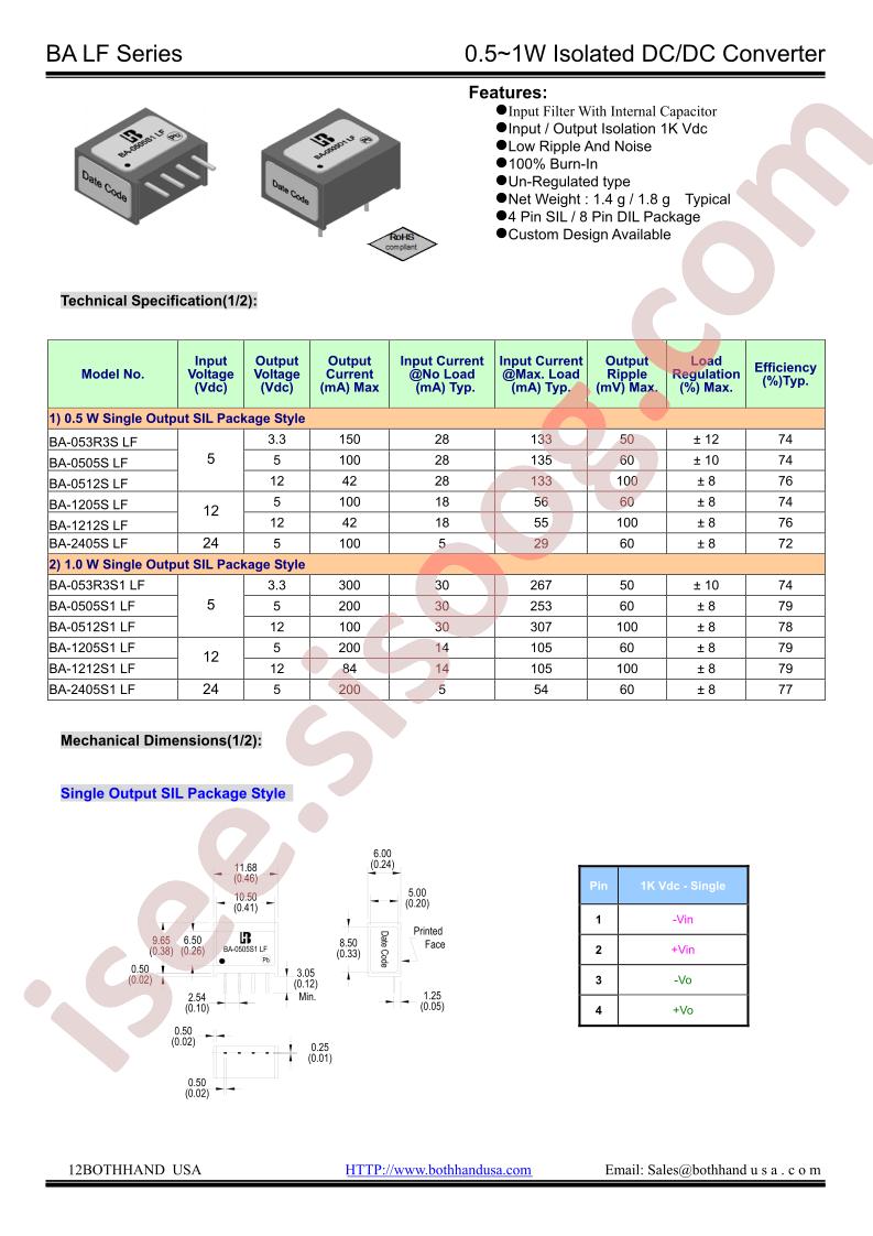 BA-0505DD1LF