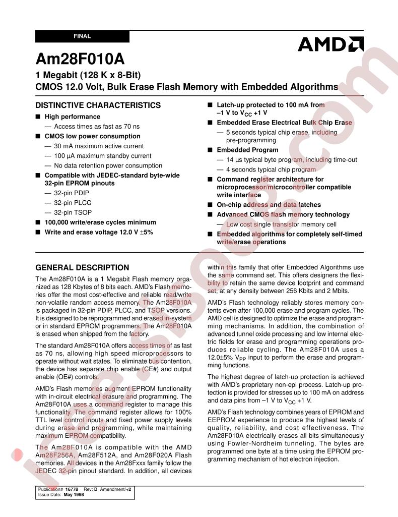 AM28F010A-120FEB