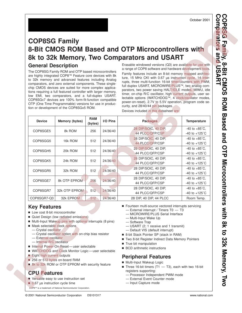 COP8SGR528D3