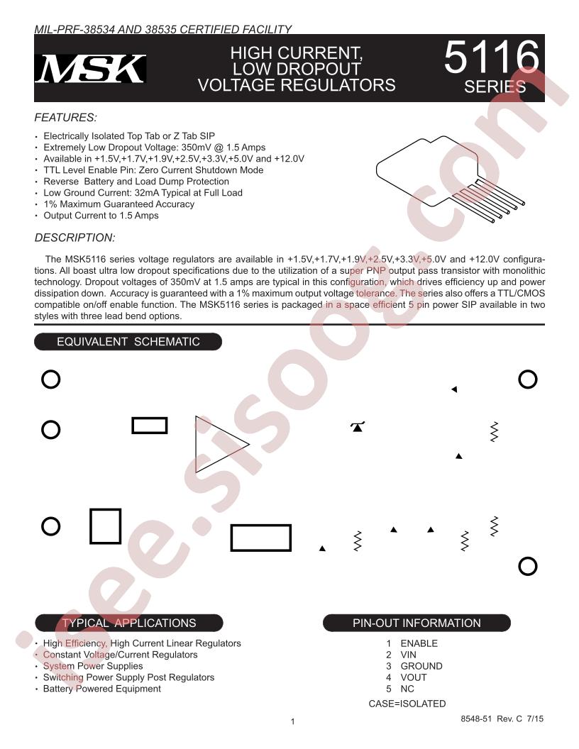 MSK5116-5.0HTD