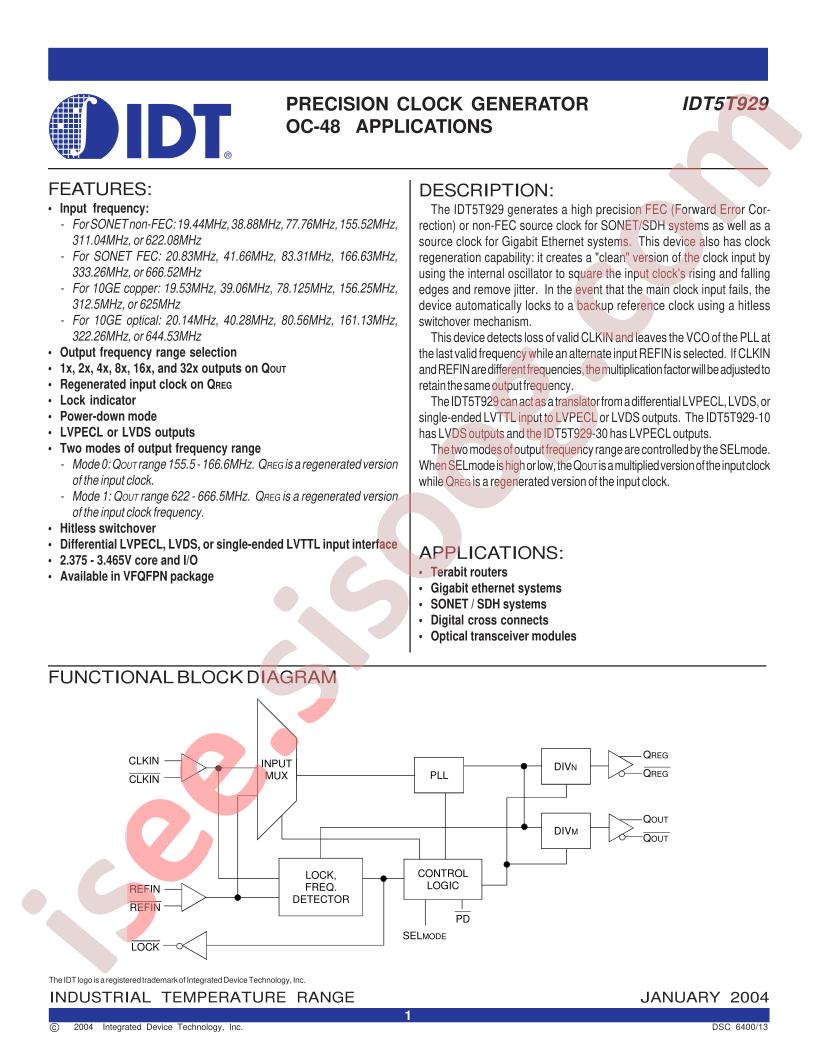 IDT5T929
