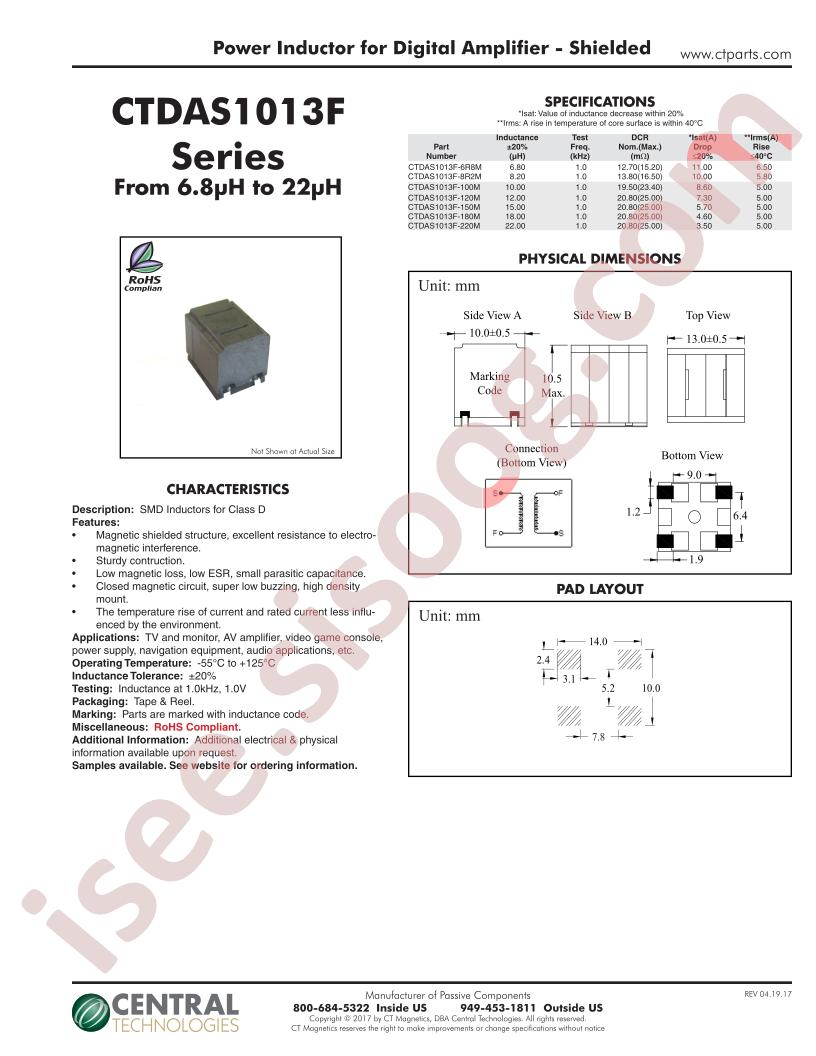 CTDAS1013F-6R8M