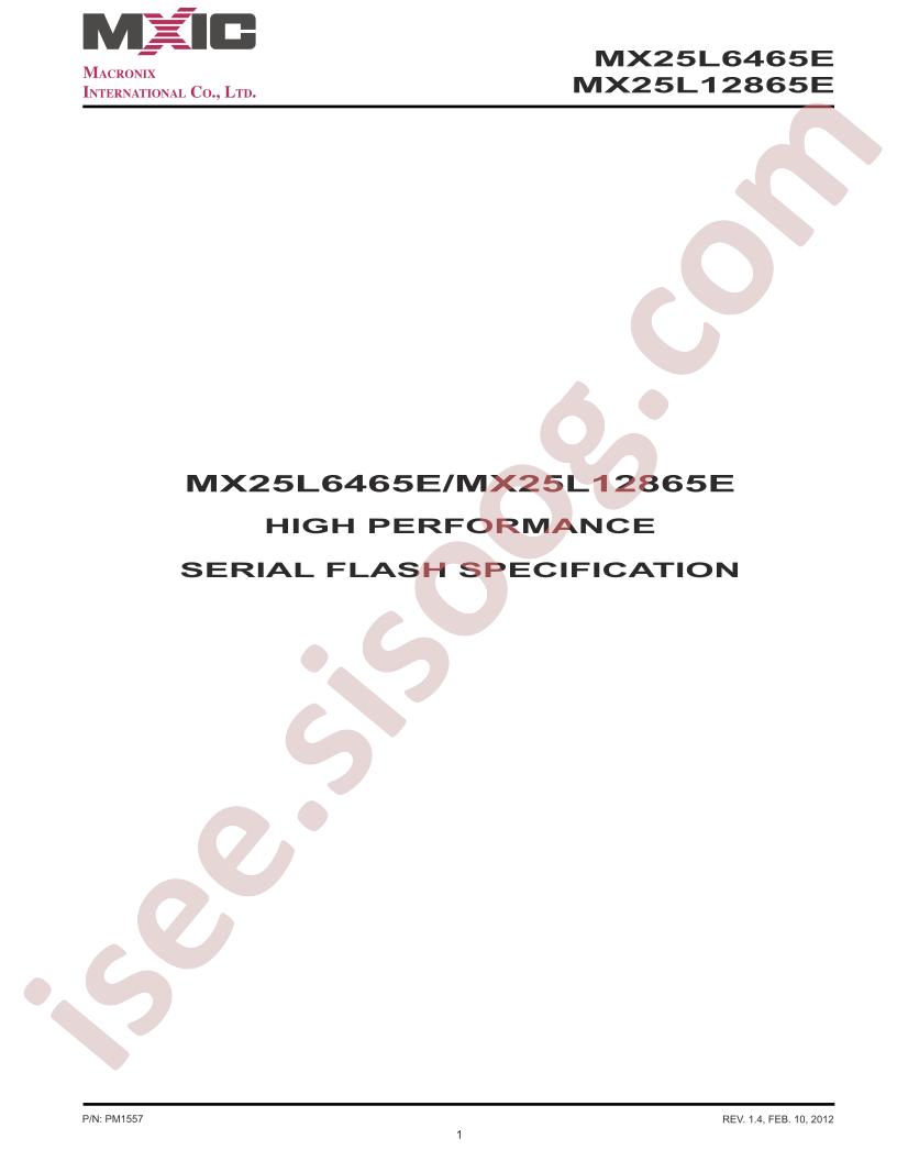 MX25L6465E