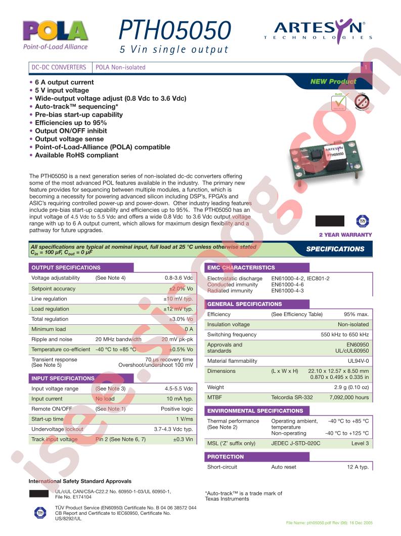 PTH05050WADT
