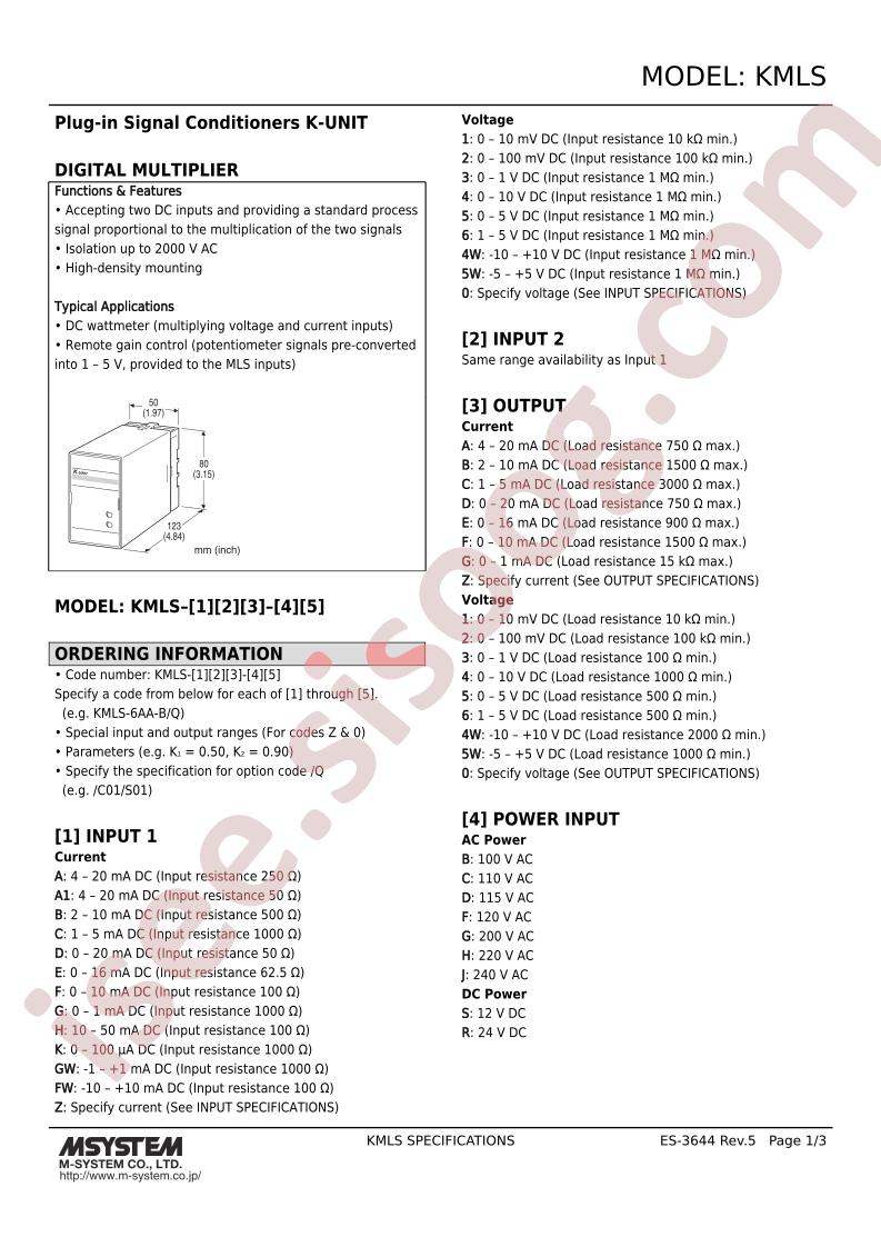 KMMLS-1AA-C