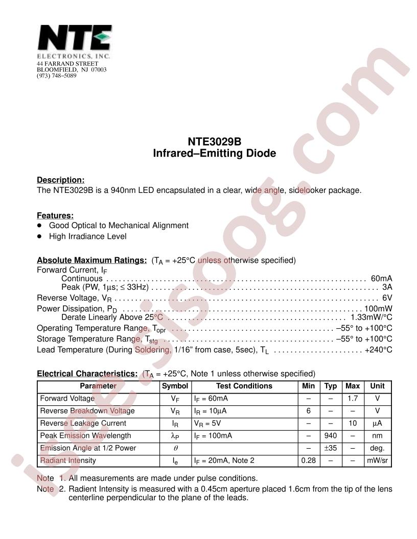 NTE3029B