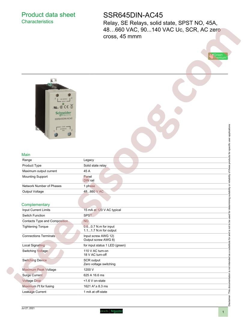 SSR645DIN-AC45