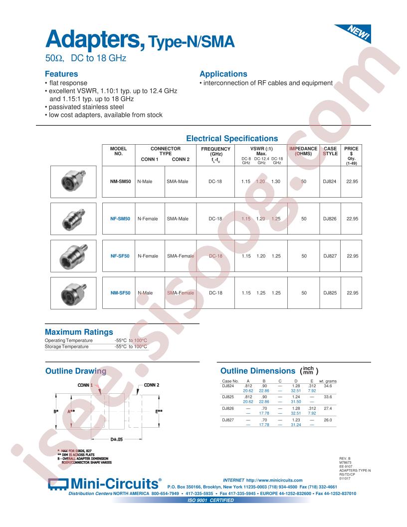 ADAPTERS-TYPE-N_SMA