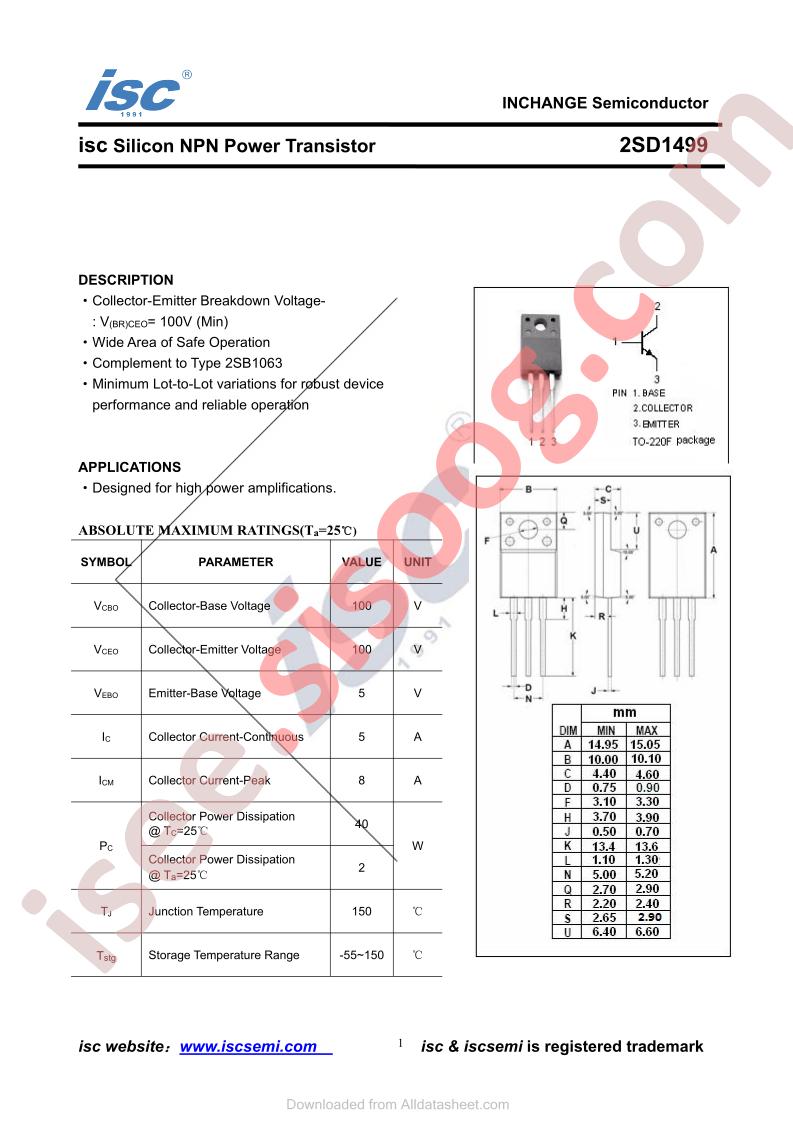 2SD1499-220F