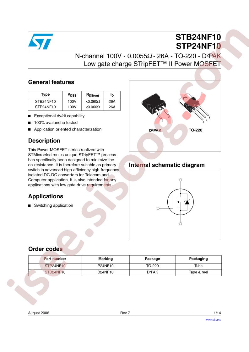 STB24NF10_06