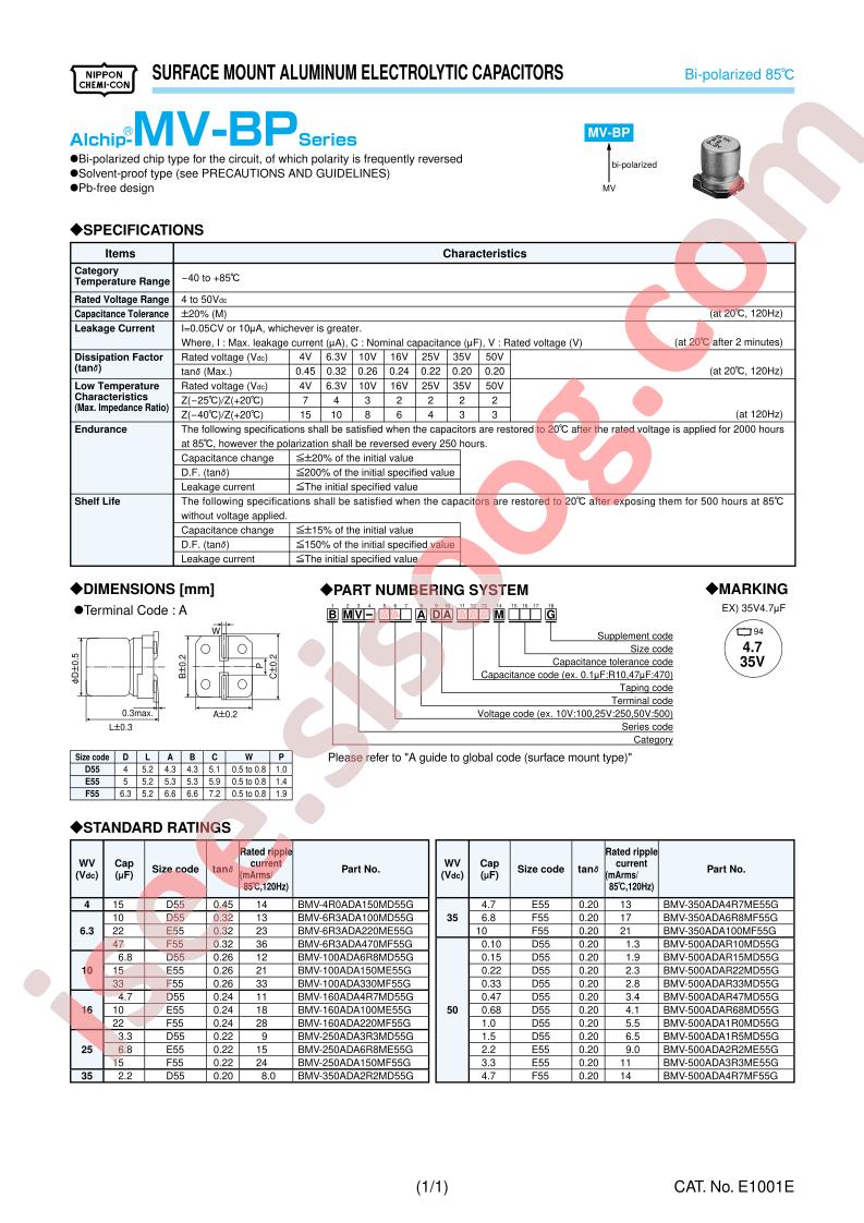BMV-100ADA330MF55G