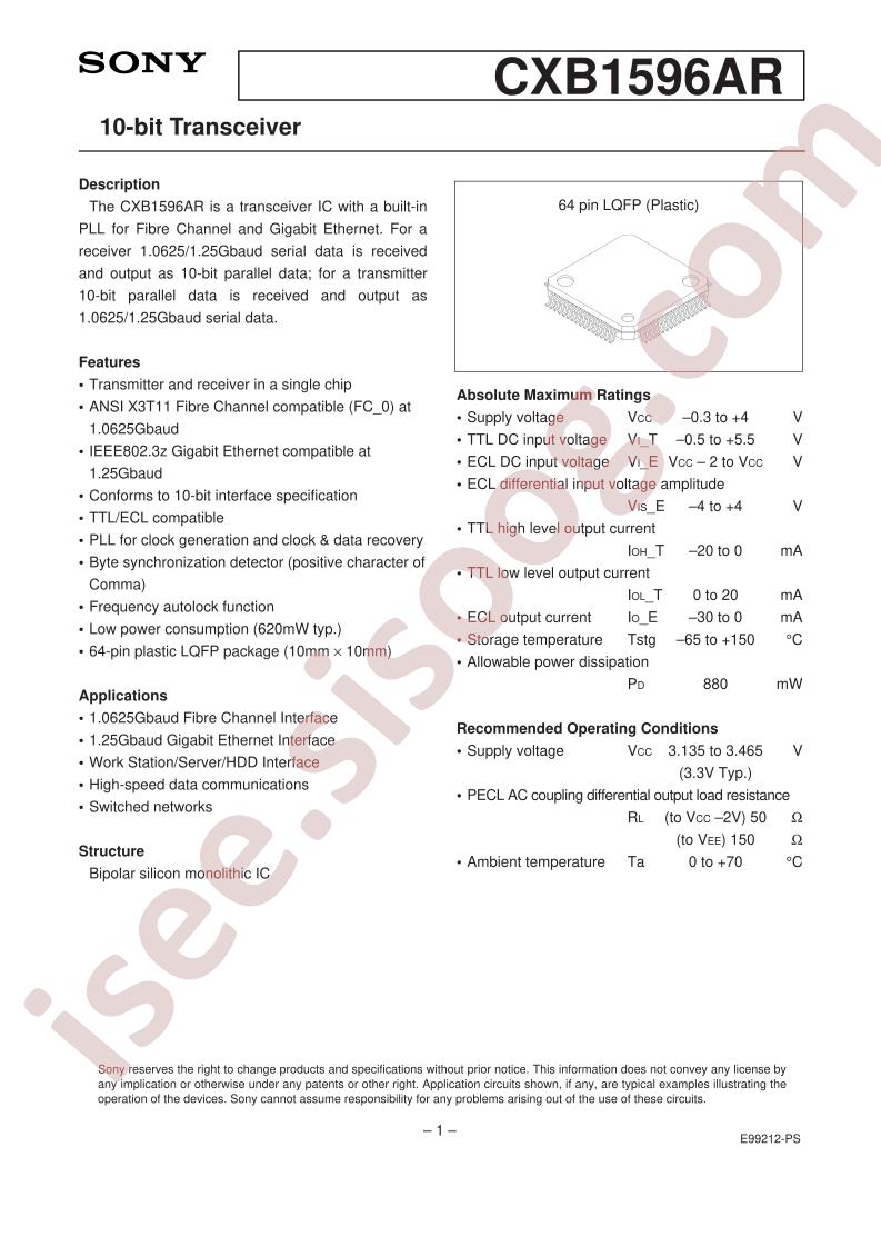 CXB1596AR