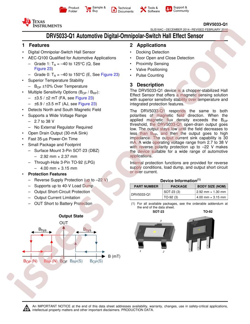 DRV5033-Q1