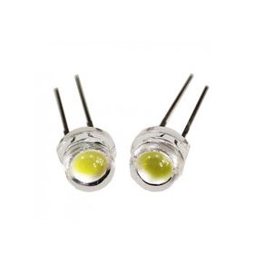 LED کلاهی چیپ بزرگ سفید 5mm بسته 50 عددی