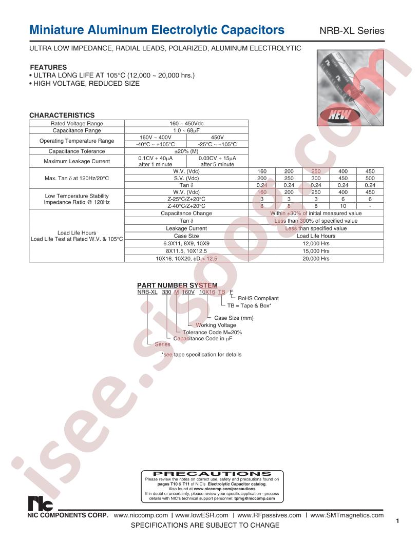 NRB-XL8R2M450V10X20F