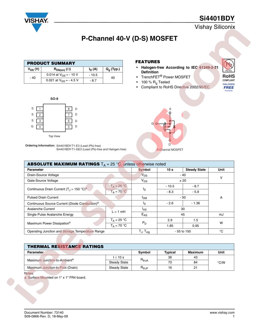 Si4401BDY