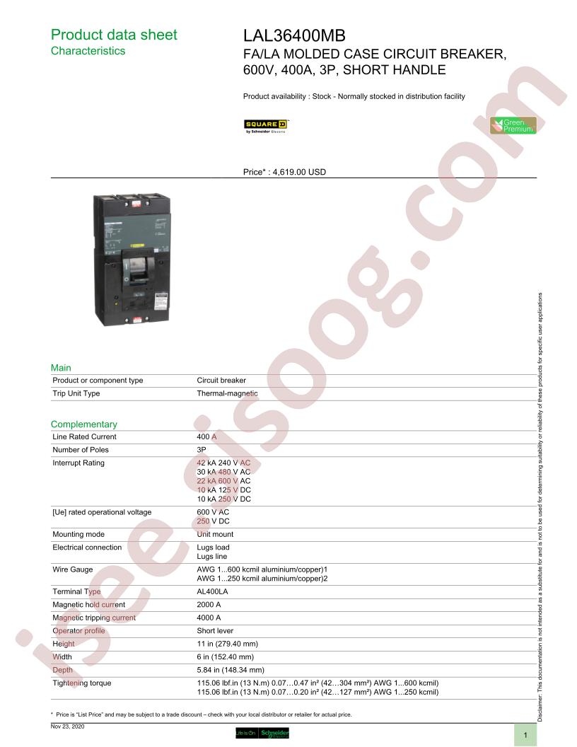 LAL36400MB