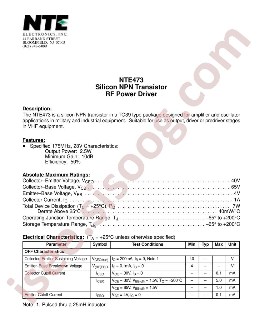 NTE473