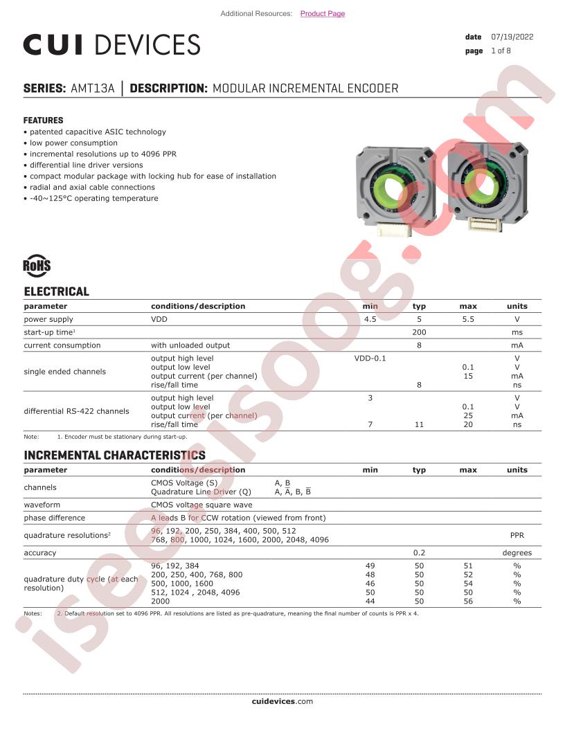 AMT13A2W-4096-1300-S