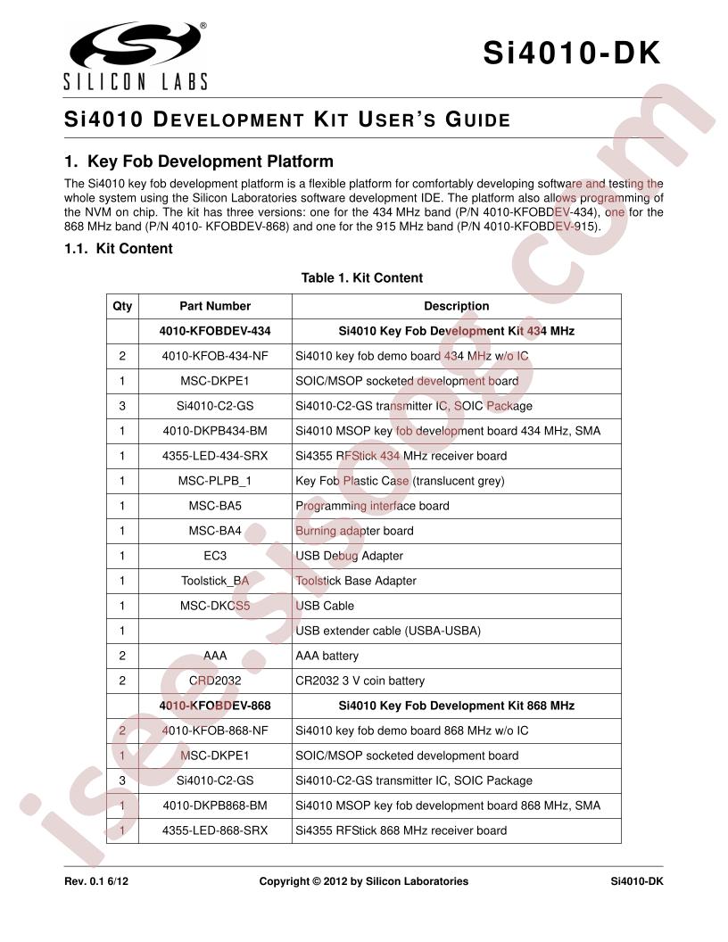 SI4010-DK