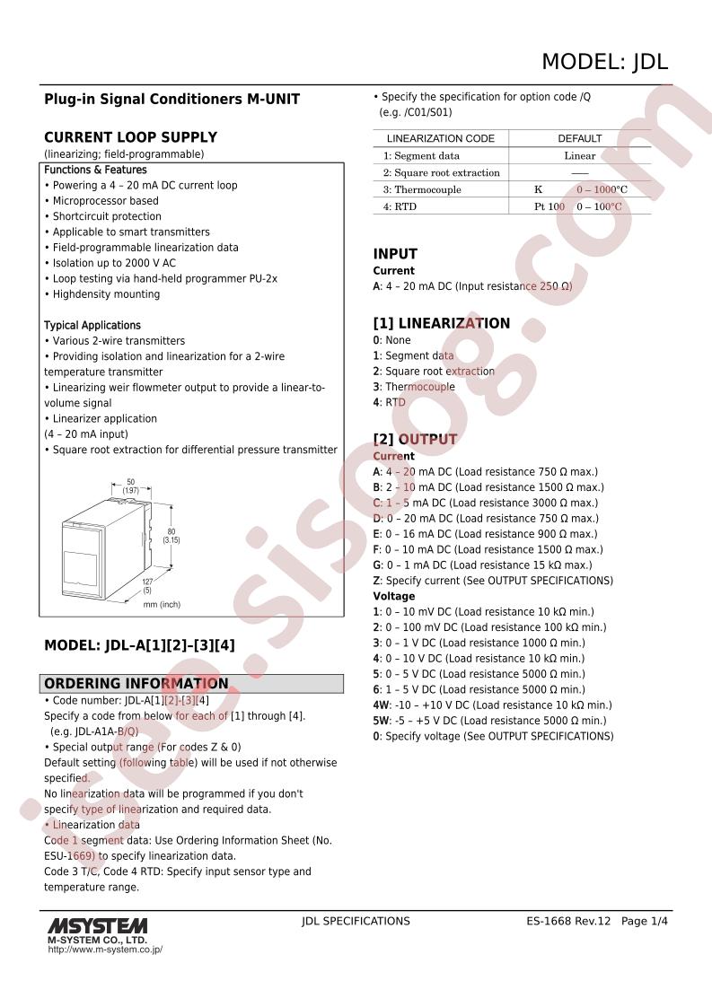 JDL-A1G-