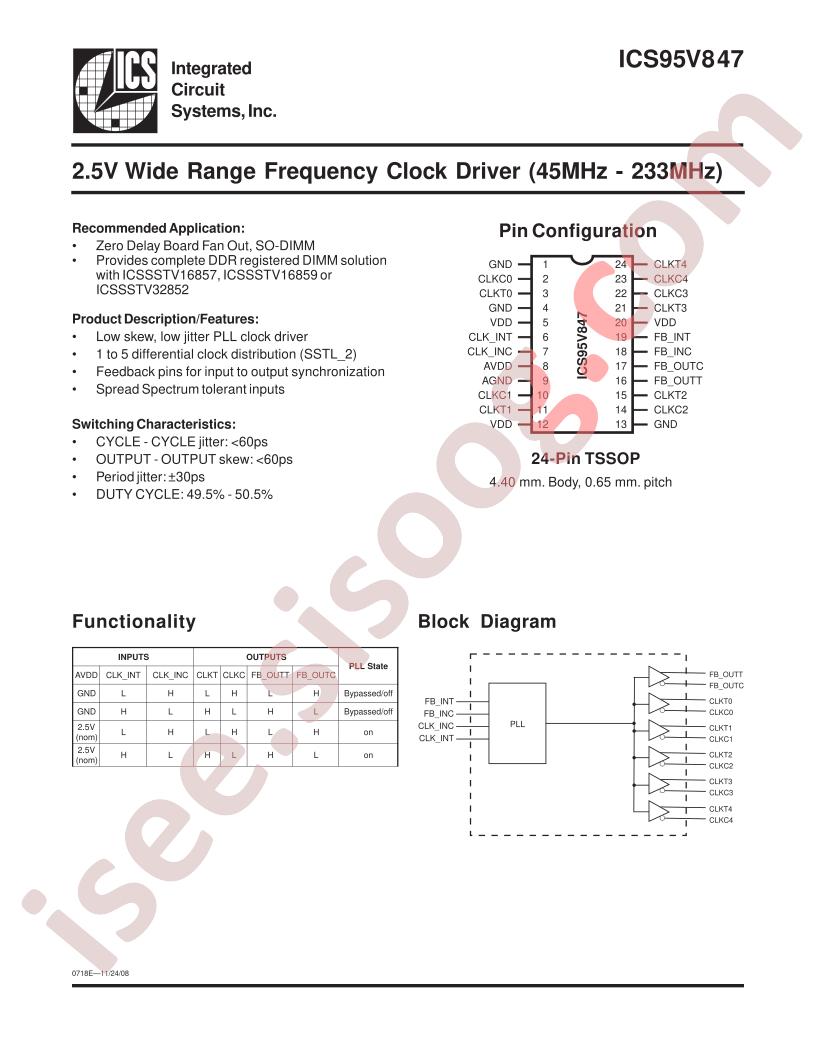 ICS95V847
