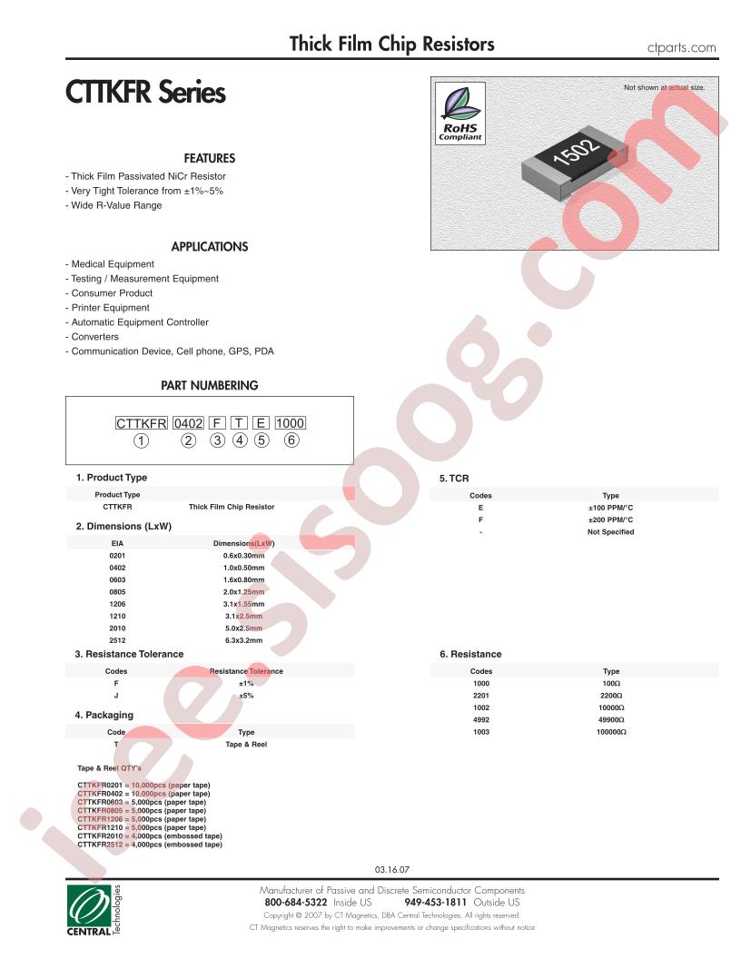 CTTKFR0603JT-1003