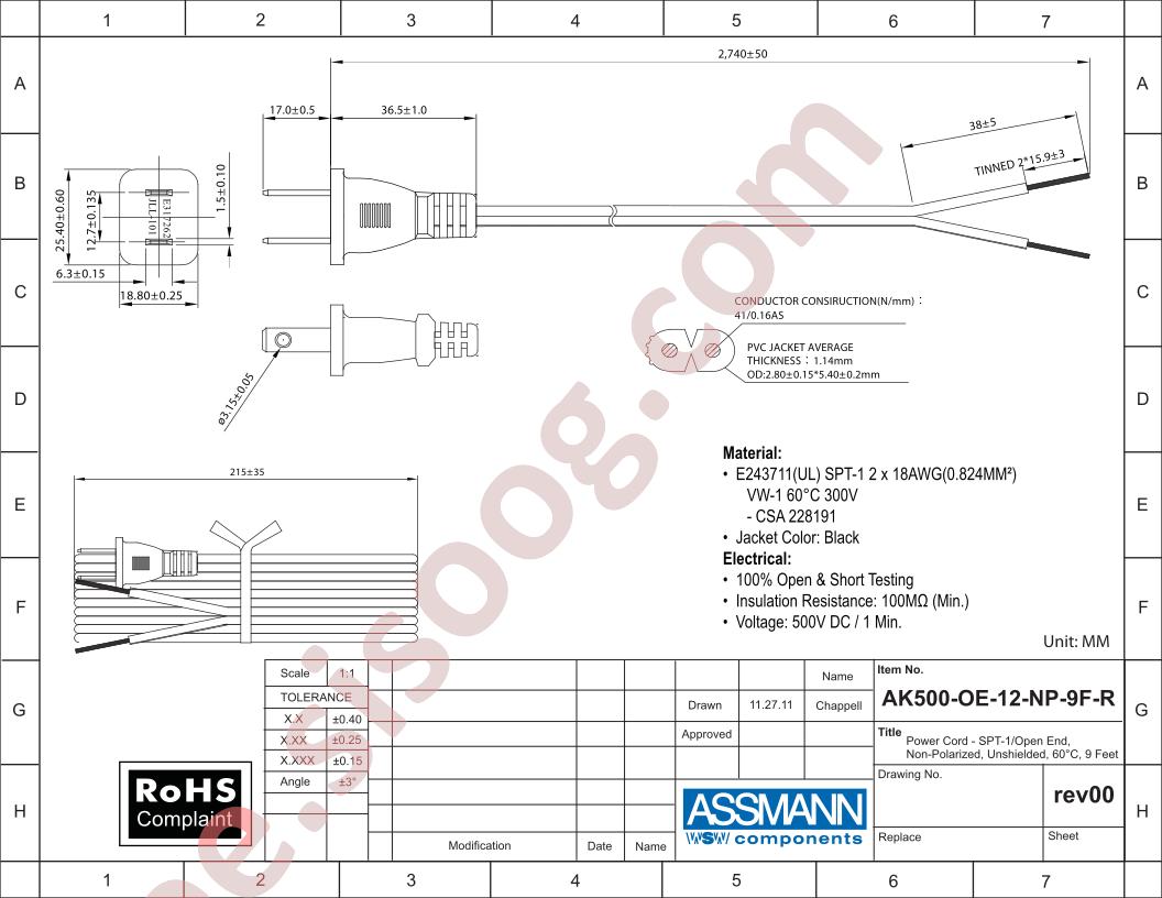 AK500-OE-12-NP-9F-R