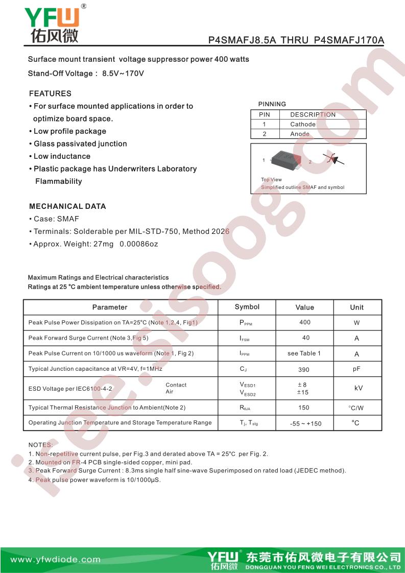 P4SMAFJ8.5A