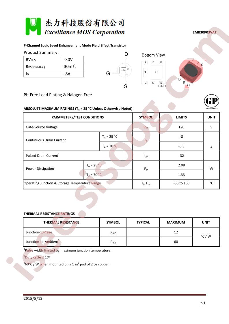 EMB30P03VAT