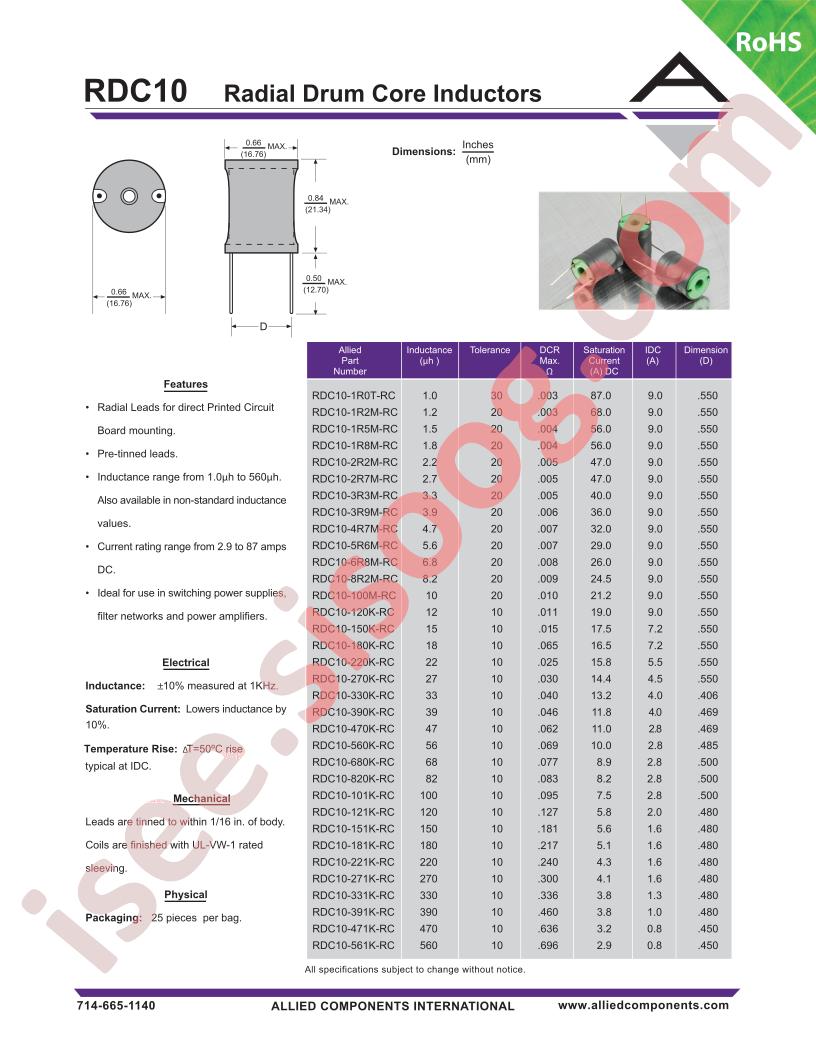 RDC10-121K-RC