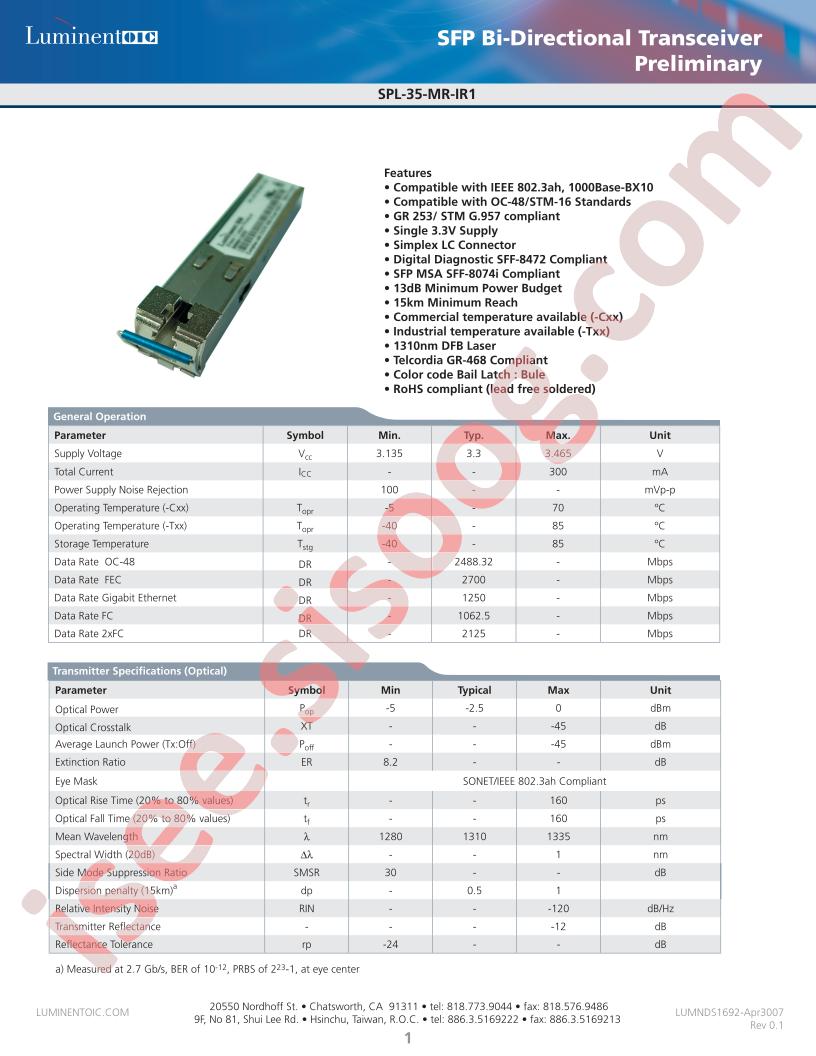 SPL-35-MR-IR1-CDA