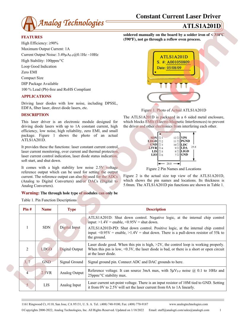 ATLS1A201D