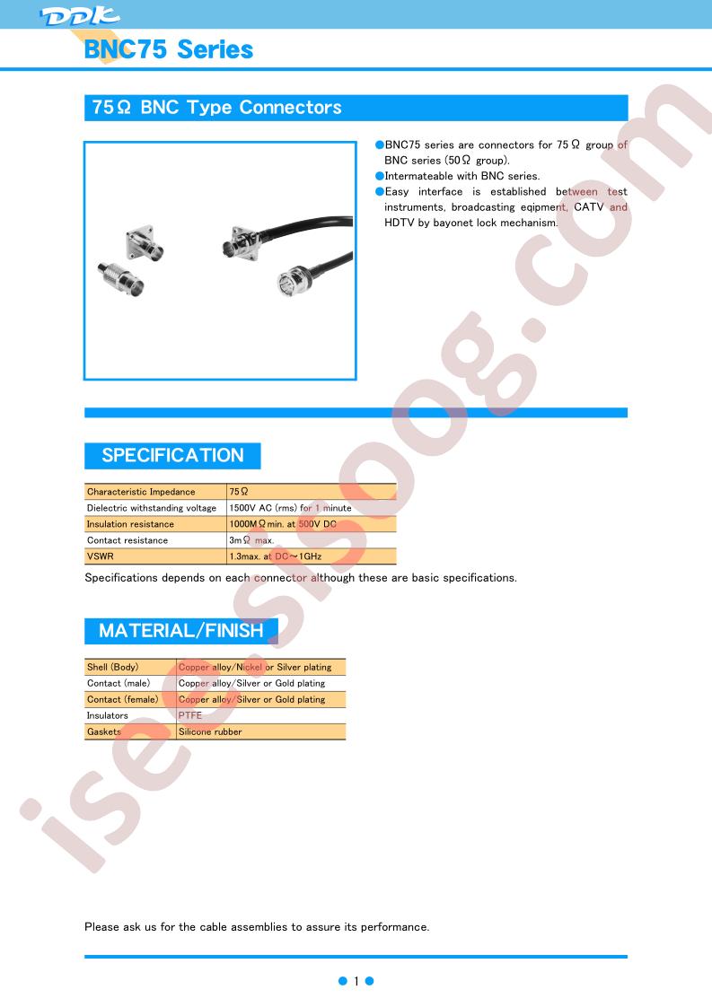 BNC75-J-2.5C2W-CR10A