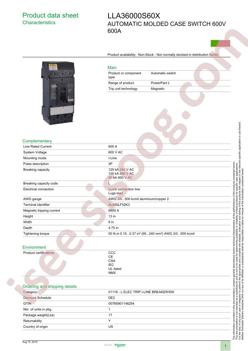 LLA36000S60X
