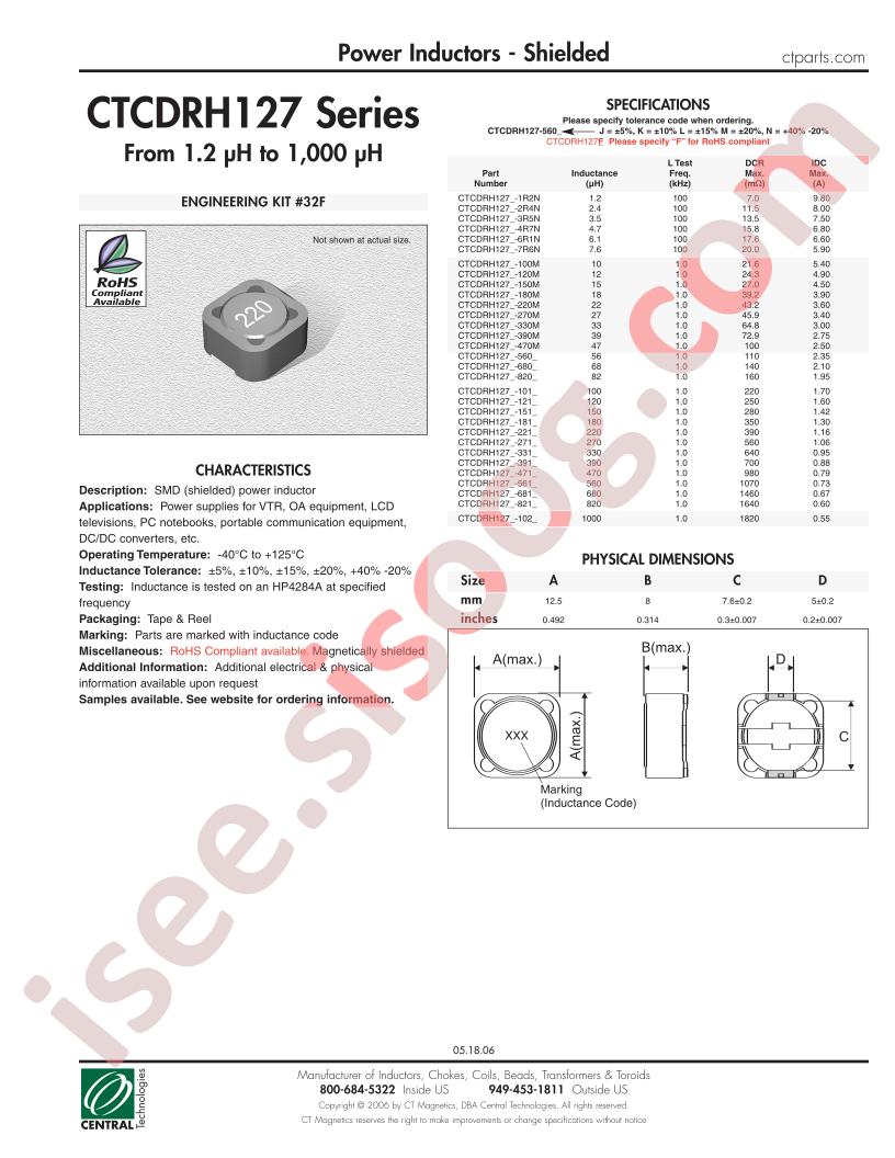 CTCDRH127-102N